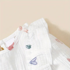 Lovely Heart Printed Long Sleeve Jumpsuit