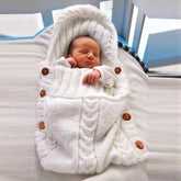 Newborn Baby Wrap Swaddle Blanket Knit Sleeping Bag