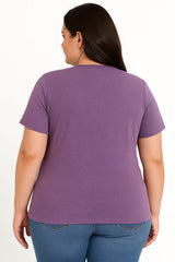I May Look Calm Print Women Slogan Plus Size T-shirt