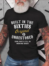 Built In The Sixties Print Men Slogan T-Shirt
