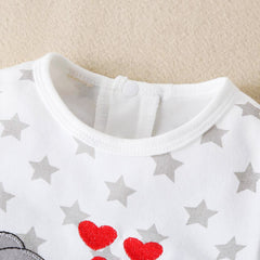 All Over Star with Elephant Printed Jumpsuit