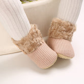 Baby Fleece-Lined Warm Soft Sole Prewalker Snow Boots