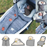 Saco de dormir de tricô para bebê inverno