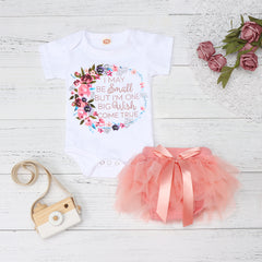 Haut à volants et jupe tutu à imprimé floral pour bébé