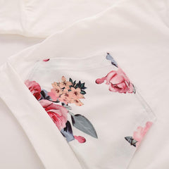 Ensemble 3 pièces à capuche avec joli imprimé floral