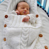 Newborn Baby Wrap Swaddle Blanket Knit Sleeping Bag
