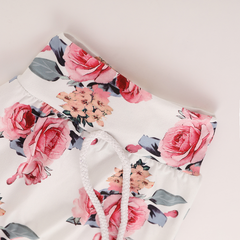 Ensemble 3 pièces à capuche avec joli imprimé floral