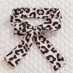 Conjunto de bebê estampado com letras de leopardo 3 peças da mamãe