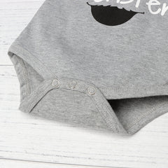 Barboteuse imprimée lettre « Boobie Monster » 3 pièces avec pantalon imprimé lait, ensemble pour bébé