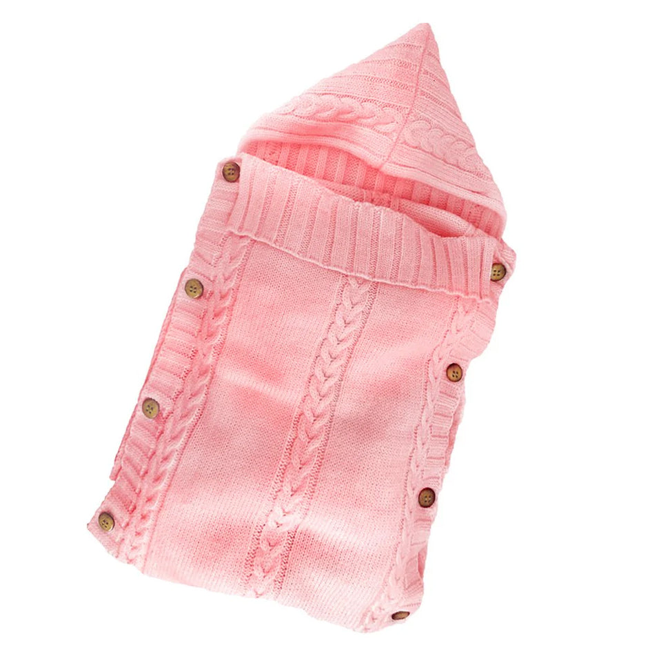 Newborn Baby Wrap Swaddle Blanket Knit Sleeping Bag