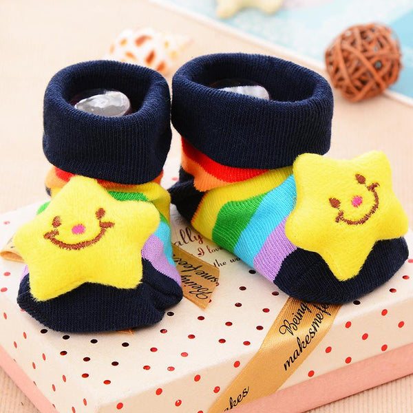 1 Pair Cute Animal Printed Newborn Infant Baby Soft Socks