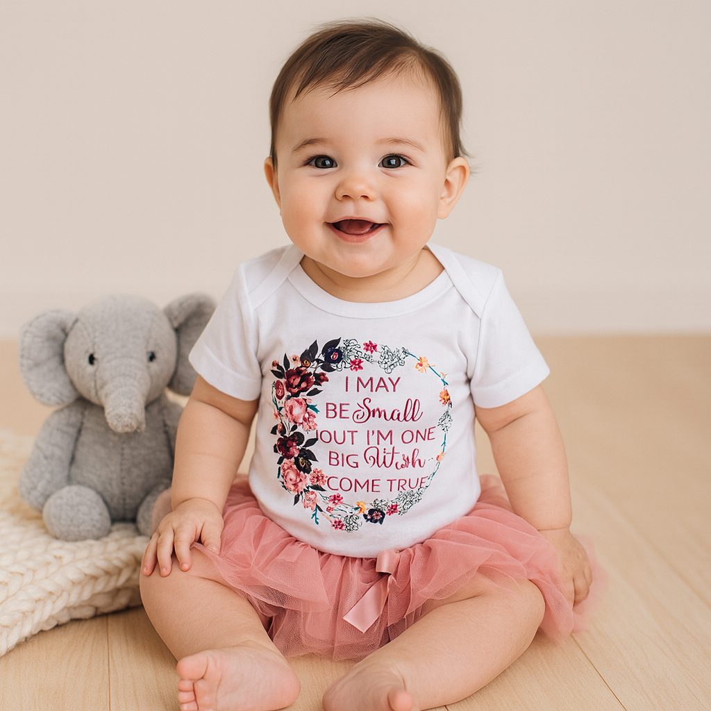 Haut à volants et jupe tutu à imprimé floral pour bébé