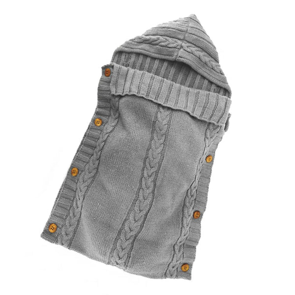 Newborn Baby Wrap Swaddle Blanket Knit Sleeping Bag