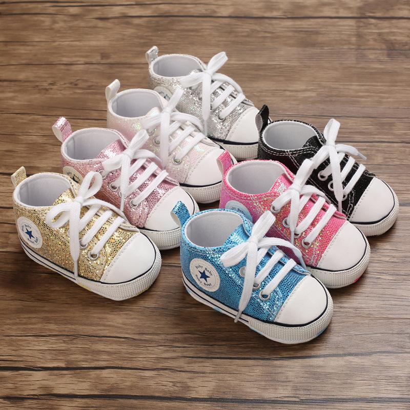 Lovely Allover Sequins Non-Slip Baby Shoes Secondary image