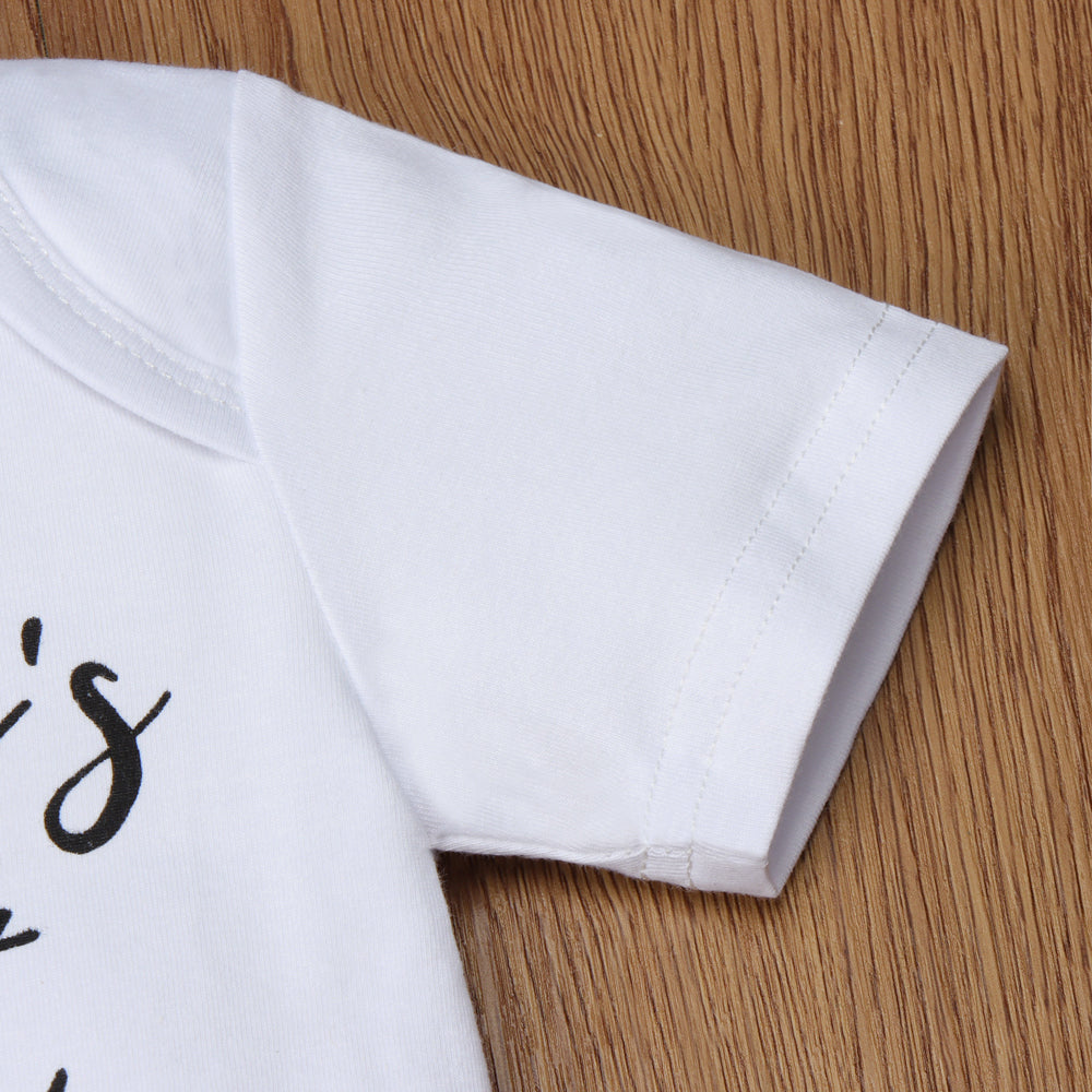 Grandma's Little Peanut Letter Printed Romper