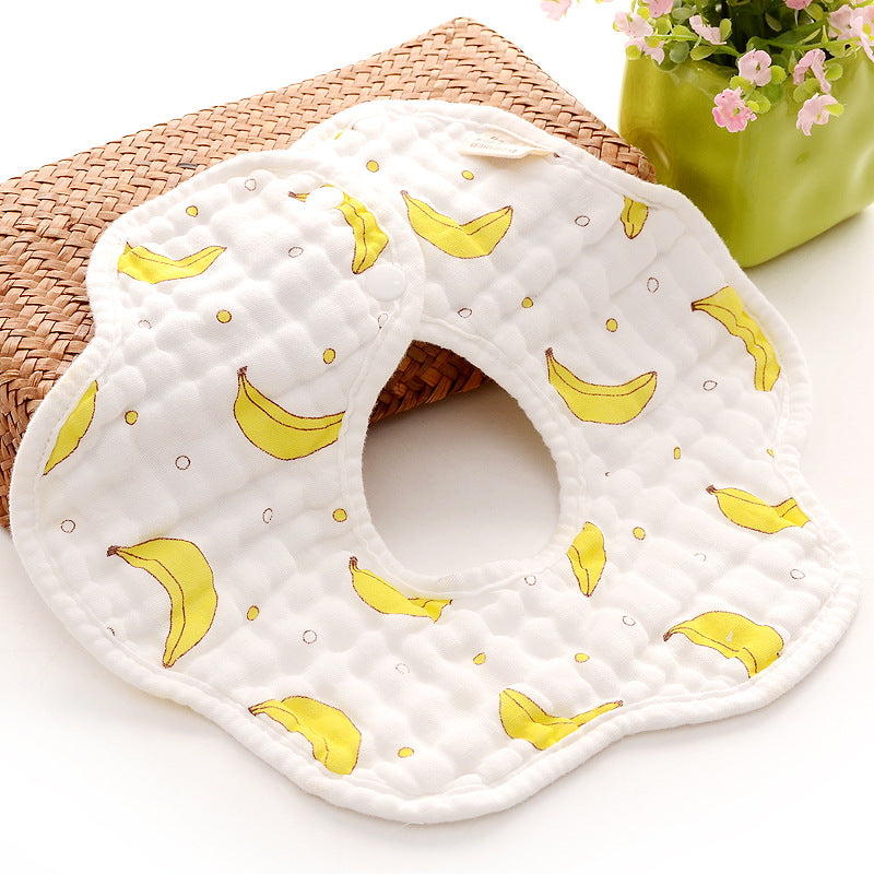 6-pack Adorable Cotton Baby Bibs Secondary image