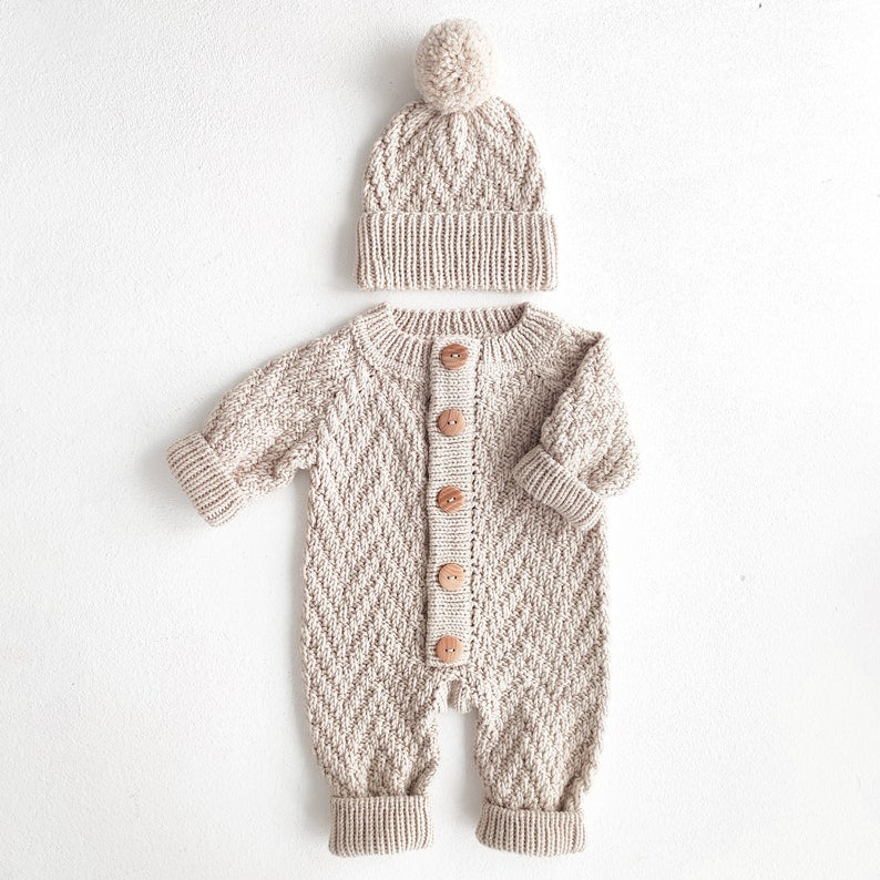 2PCS Angelic Newborn Solid Color Baby Jumpsuit