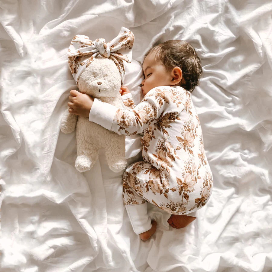 2PCS Lovely Floral Printed Baby Long Sleeve Jumpsuit Secondary image