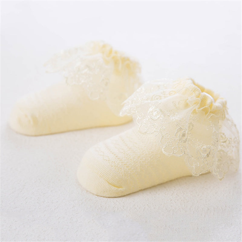 Baby Girl Lace Ruffle Socks