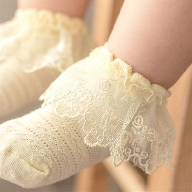 Baby Girl Lace Ruffle Socks