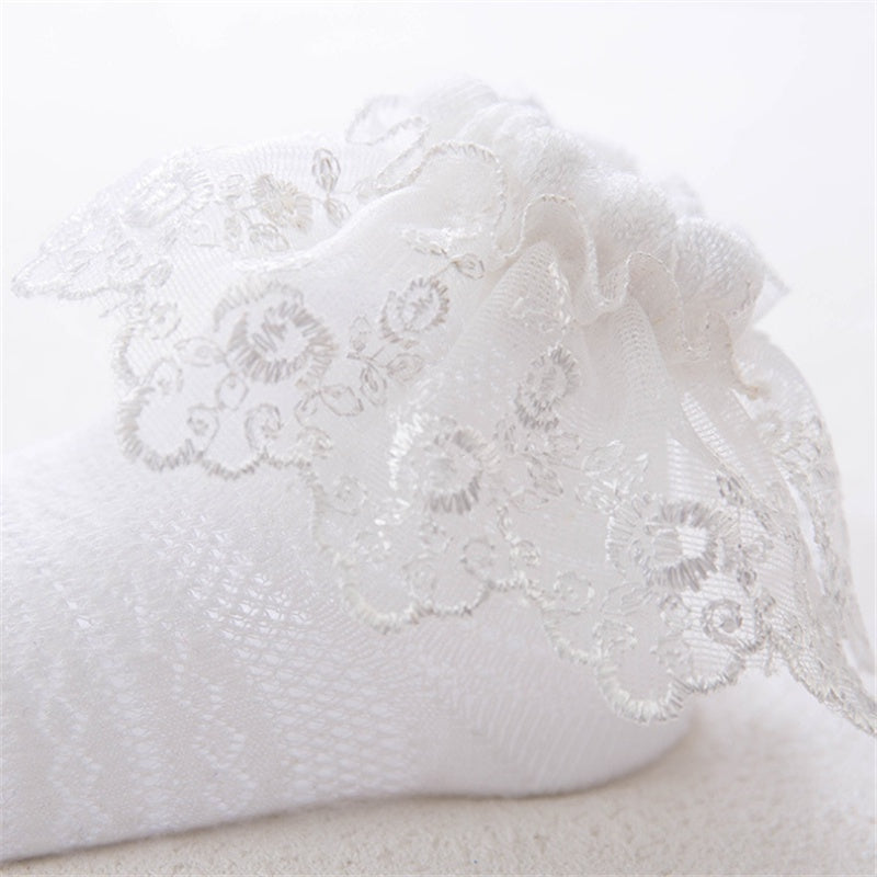 Baby Girl Lace Ruffle Socks