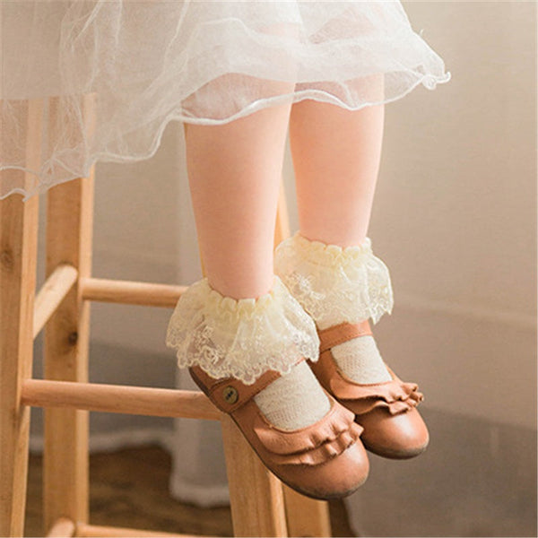 Baby Girl Lace Ruffle Socks