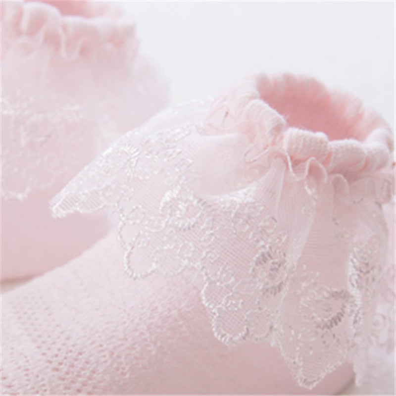 Baby Girl Lace Ruffle Socks