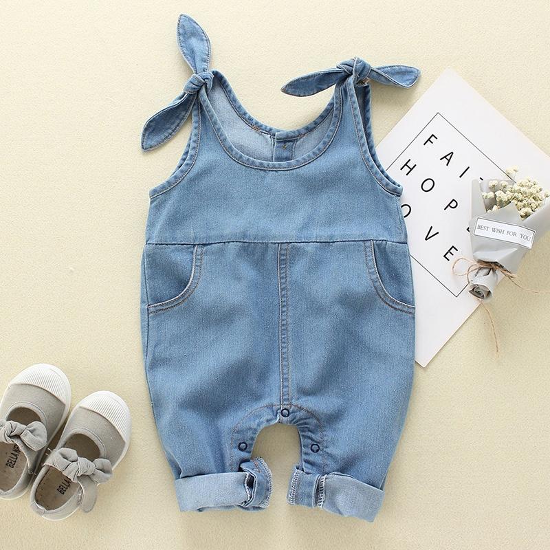 Baby/Toddler's Denim Suspender Jumpsuit Imagem secundária do produto