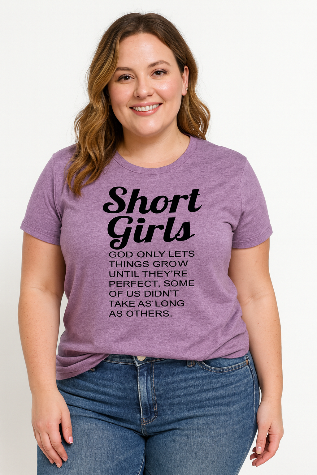 Shorts Girls Print Women Slogan Plus Size T-shirt