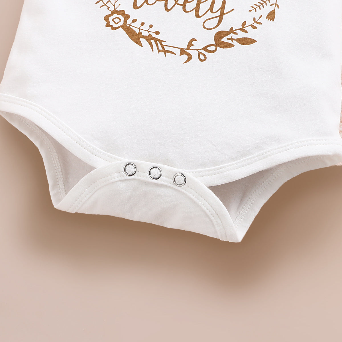 Isn't She Lovely Polka Dots Printed Baby Set