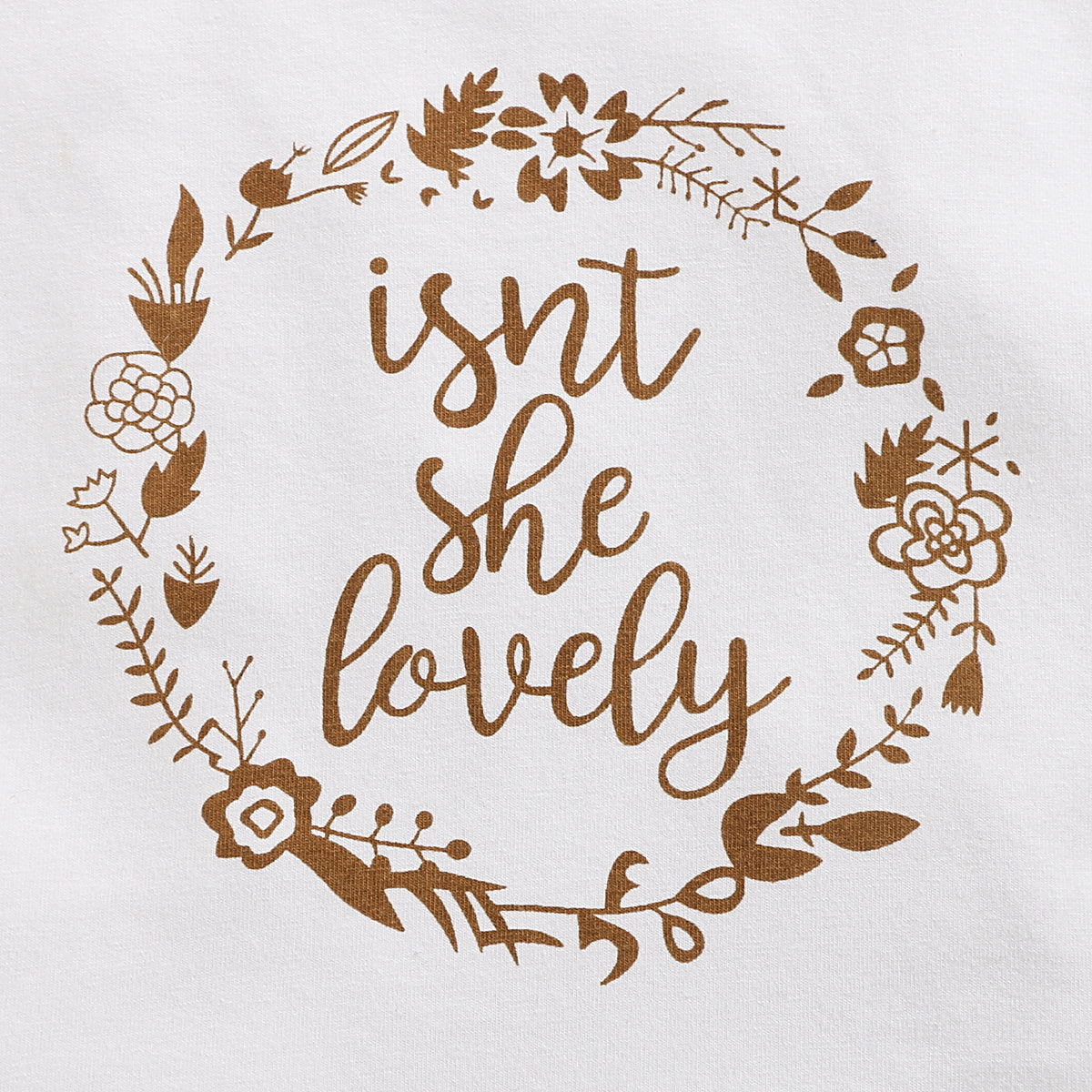Isn't She Lovely Polka Dots Printed Baby Set