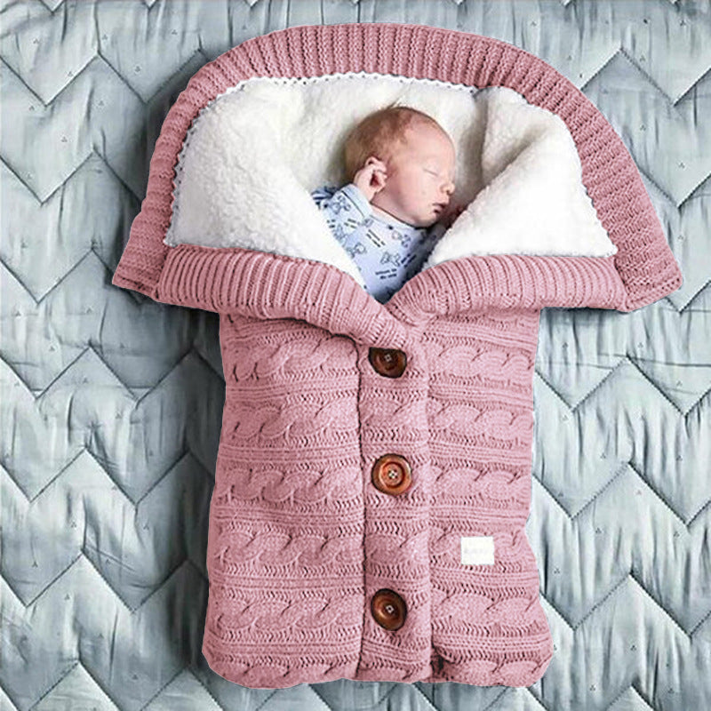 Baby Winter Knitting Sleeping Bag Imagem secundária do produto