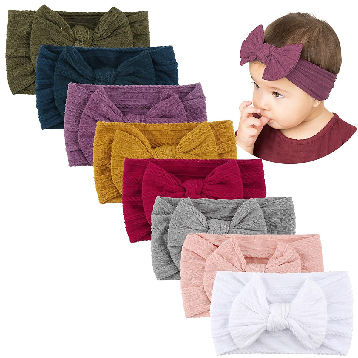 Baby Girl's Bowknot Decor Headband Main image