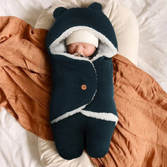 Cute Wrap Swaddle Blanket Knit Newborn Baby Sleeping Bag