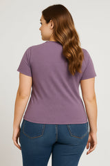 Fluff You Print Women Slogan Plus Size T-Shirt