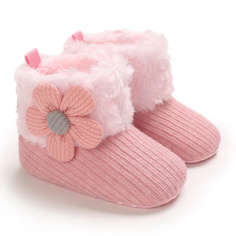 Hook Loop Fleece Snow Boots Soft Sole Baby Shoes Secondary image