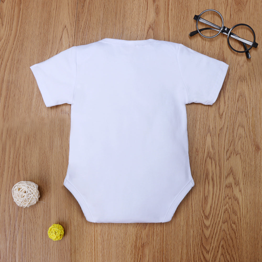 Grandma's Little Peanut Letter Printed Romper