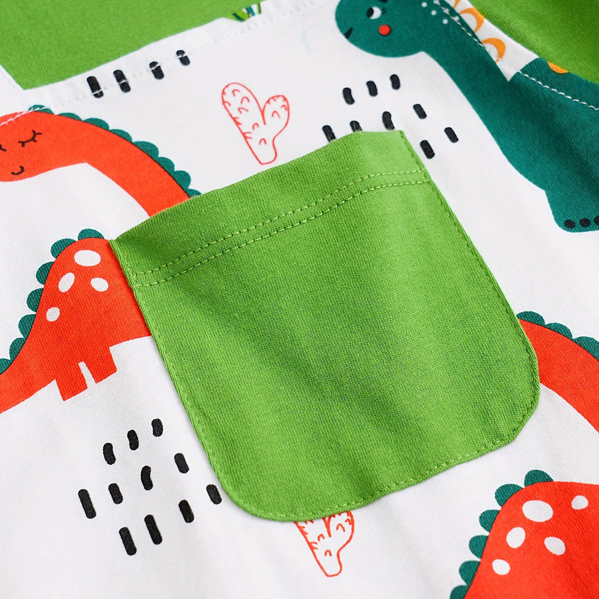 Cool Dinosaur Printed Long Sleeve Baby Jumpsuit
