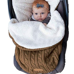 Couvertures d'emmaillotage pour bébés filles et garçons, sac de couchage en tricot 