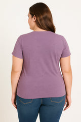 I Think My Guardian Angel Drinks Print Women Slogan Plus Size T-Shirt