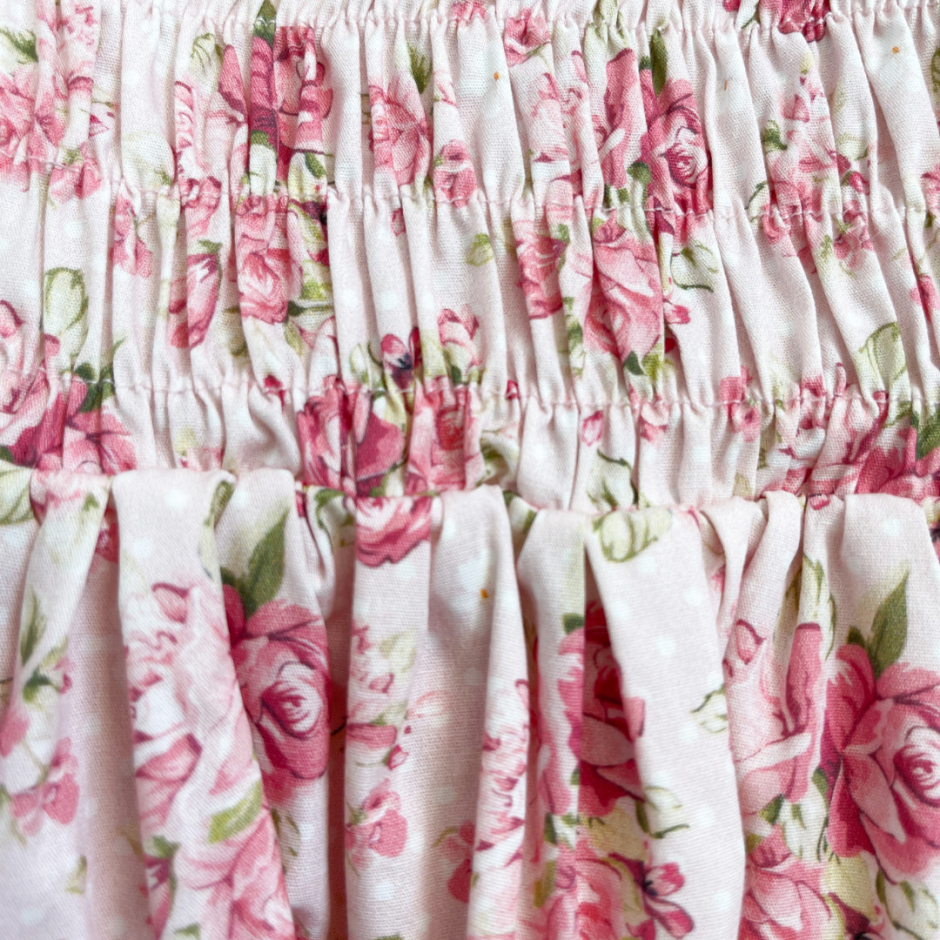 2PCS Sweet Floral Baby Long Sleeve Romper