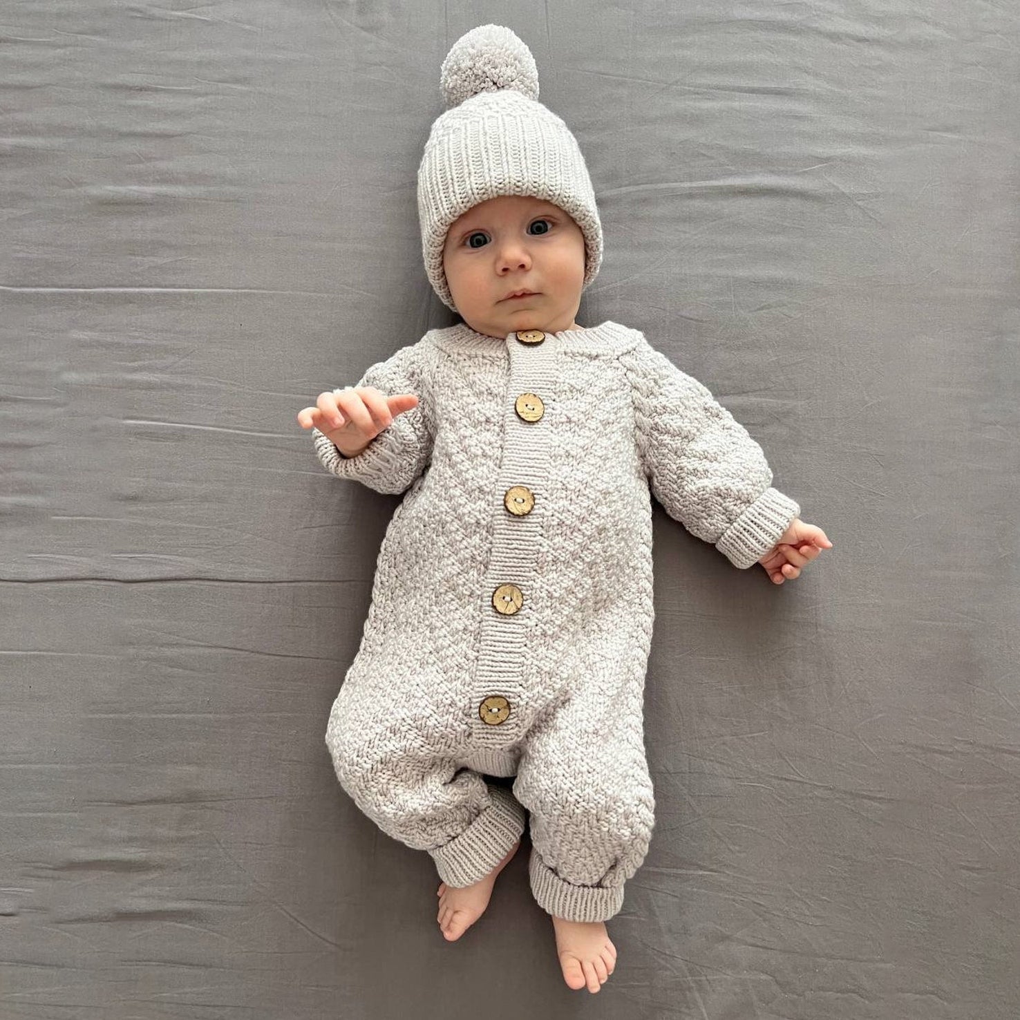 2PCS Angelic Newborn Solid Color Baby Jumpsuit Secondary image