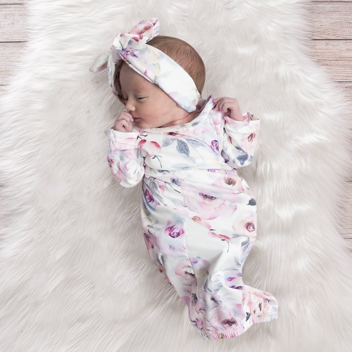 2PCS Lovely Floral Printed Baby Sleeping Bag Main image