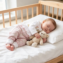 Lovely Three Animals Printed Fold Edge Long-sleeve Baby Girl Jumpsuit
