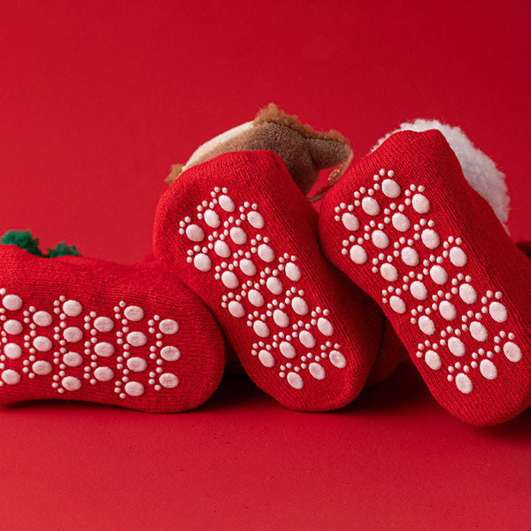 Thick Warm Christmas 3D Figure Decor Baby Socks