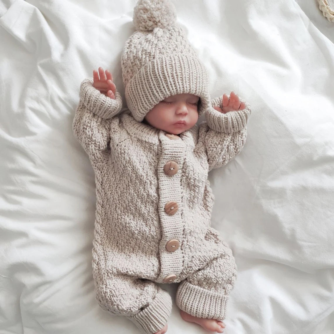 2PCS Angelic Newborn Solid Color Baby Jumpsuit Main image