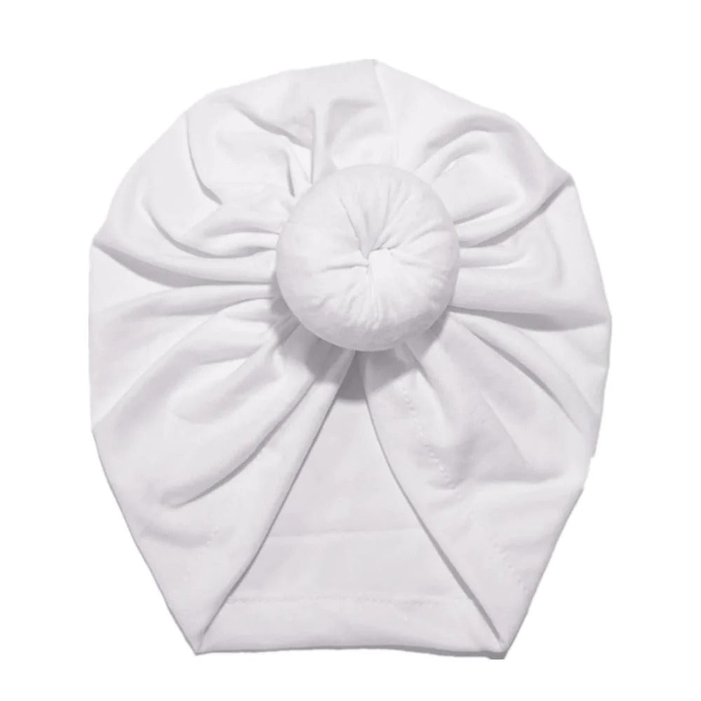 Cute India Turban Hats Baby Infant Donut Hat Imagem secundária do produto