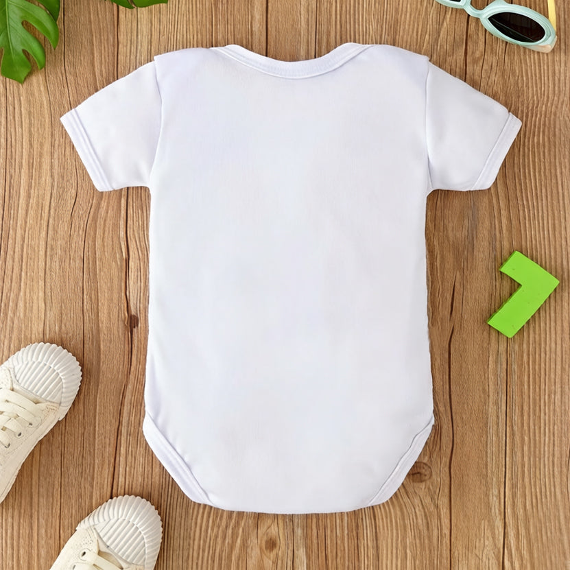 Cute Best Thing 2026 Letter Animal Print Short Sleeve Baby Romper