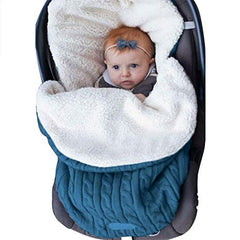 Couvertures d'emmaillotage pour bébés filles et garçons, sac de couchage en tricot 