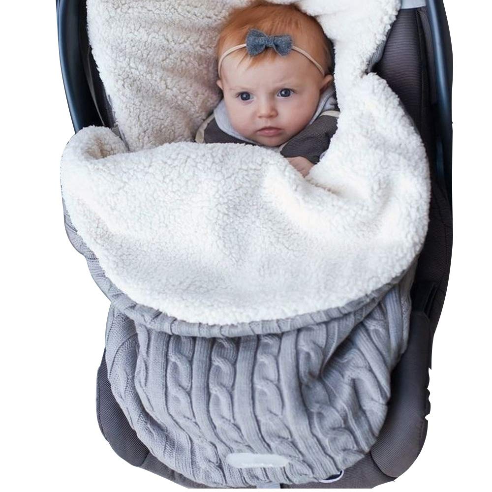Baby Girls Boys Wrap Swaddle Blankets Knit Sleeping Bag Main image